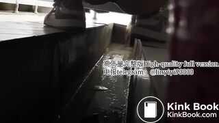 Beautiful girl poops in the toilet 66