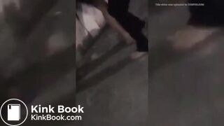 Girl Shit diarrhea in her pants while figth