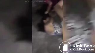 Girl Shit diarrhea in her pants while figth