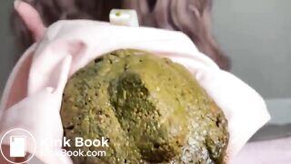 Sexy Hot White Girl Huge Pink Cotton Panty Poop