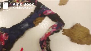 Poop in her tight sexy panties causes an overflow