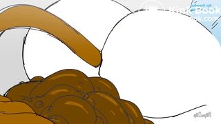 Boss can't take it anymore and shits himself