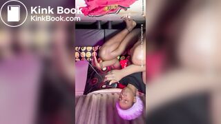 Ebony bitch try to eat Scat