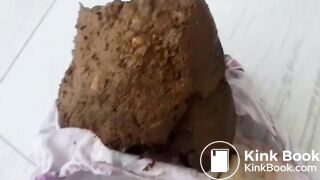 Retro Sexy Blonde White Girl Pointy Pink Panty Poop