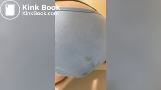 Sexy Young White Girl Sky Blue Panty Poop