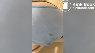 Sexy Young White Girl Sky Blue Panty Poop