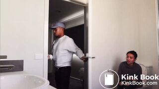 Fake toilet couple prank