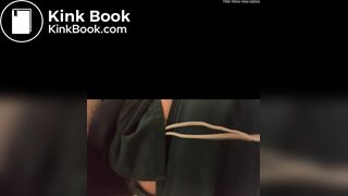 Nurse has a poopy potty time on toilet after work