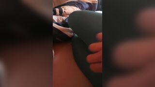 Women farts loudly in pantyhose