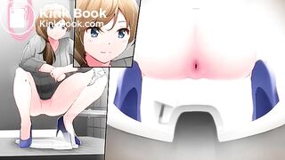 Anime girl shit in the toilet