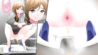 Anime girl shit in the toilet