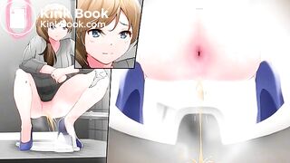 Anime girl shit in the toilet