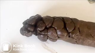 Close up of a big log on a table