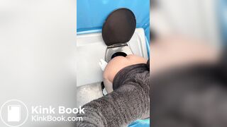 Beauty shits in porta potty