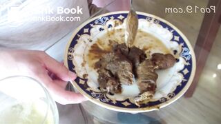 Hot girls making a shit meal for a guy