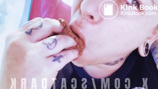 Shit out and chewing @scatdark