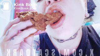 Shit out and chewing @scatdark