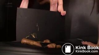 Japanese women poop hard in the toilet