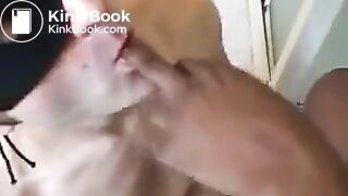 Hot black mistress and kinky white slave