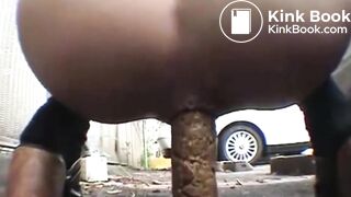 dump behind a truck