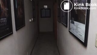 A women has explosive diarrhea at somebody’s house