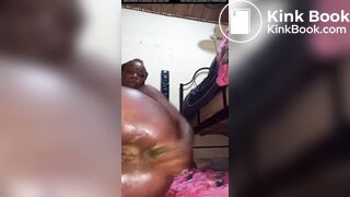 African Chick Gone Wild With Cucumber