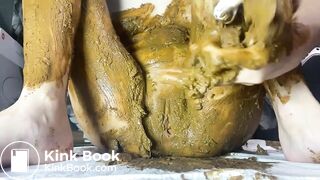 Explosive white panties messy bomb