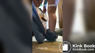 Sexy pawg on her knees