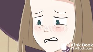 Claire poops in toilet