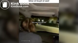 Girl sharts herself in car