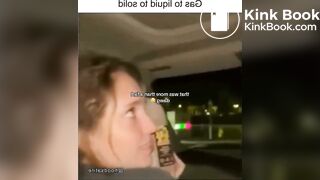 Girl sharts herself in car