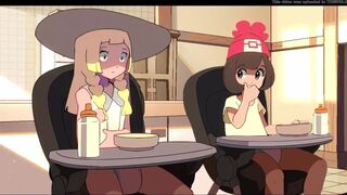 selene and lilie pooping diapers