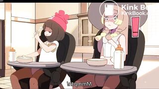 selene and lilie pooping diapers