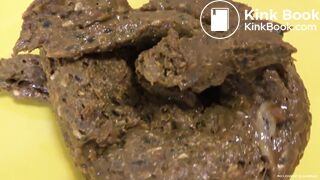 Hot girl shitting on plate - video 20