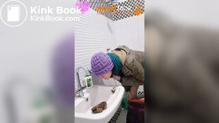 Naughty Ashram Sink Shit Cum - video 2