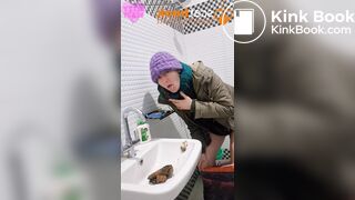 Naughty Ashram Sink Shit Cum - video 2