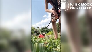 Hot girl shitting outdoors - video 10