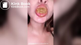 Hot girl shitting and eating it - video 8