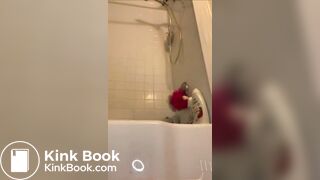 Big ass ebony tub shit
