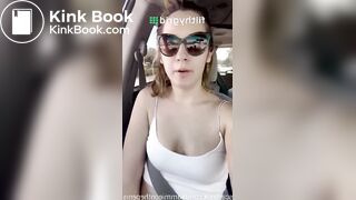 Womsn pooping outside public in nature