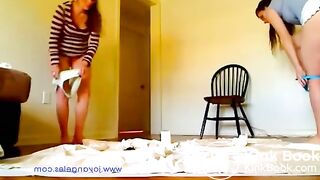 Hot girls talking and shitting