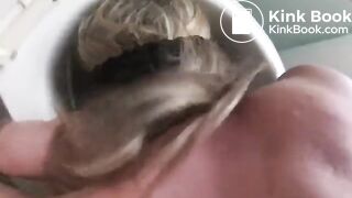 French Slut Eat shit from toilet