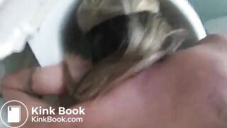 French Slut Eat shit from toilet