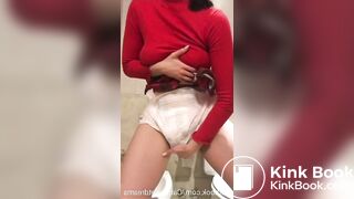 Leaking diarrhea diaper..