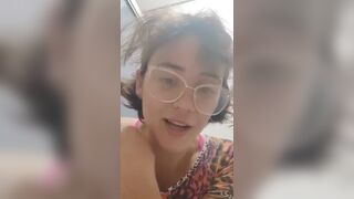 Brazilian girl pooping in toilet - video 2