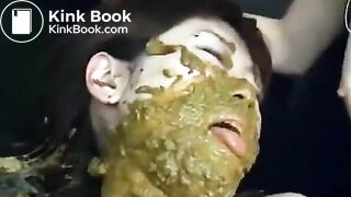 Asian woman shits on her friend's face