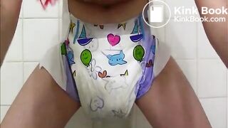 Enema diaper..