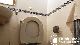 Pretty brunette wearing glasses unloading her pretty as