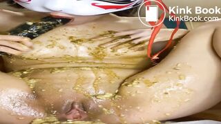 Eat shit and spit it out to masturbate