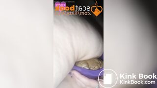 Purple panty poop sleepover